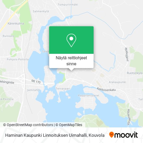 Haminan Kaupunki Linnoituksen Uimahalli kartta