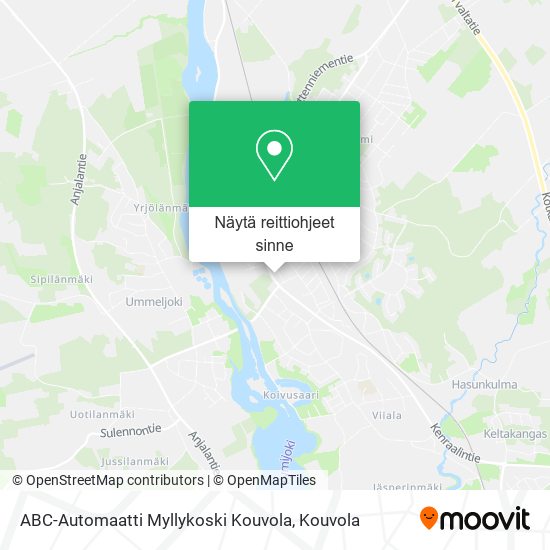 ABC-Automaatti Myllykoski Kouvola kartta