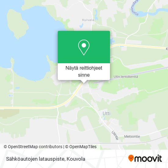 Sähköautojen latauspiste kartta