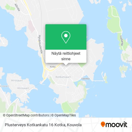 Plusterveys Kotkankatu 16 Kotka kartta