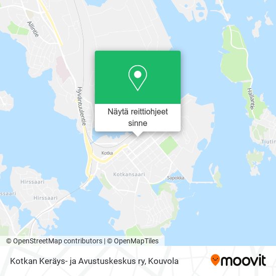 Kotkan Keräys- ja Avustuskeskus ry kartta