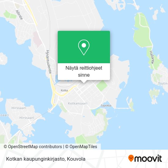 Kotkan kaupunginkirjasto kartta