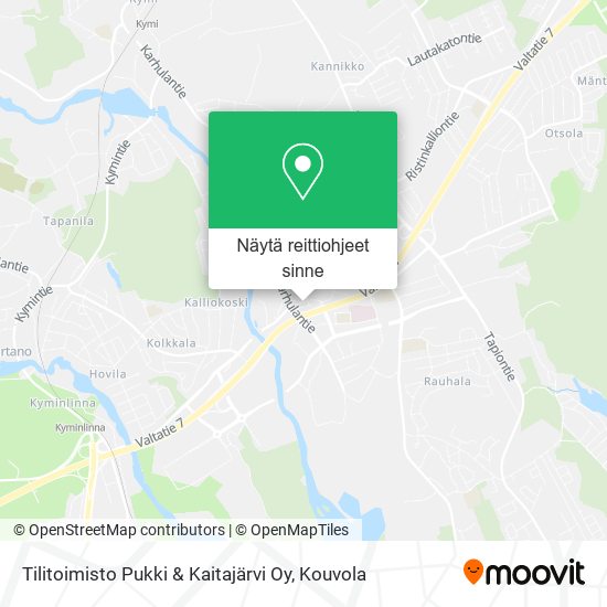 Tilitoimisto Pukki & Kaitajärvi Oy kartta