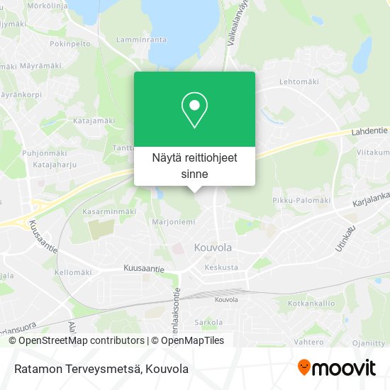 Ratamon Terveysmetsä kartta