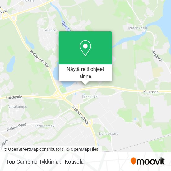 Top Camping Tykkimäki kartta