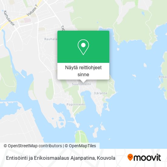 Entisöinti ja Erikoismaalaus Ajanpatina kartta