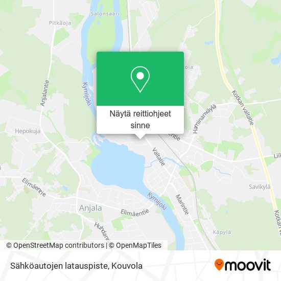 Sähköautojen latauspiste kartta