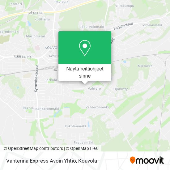 Vahterina Express Avoin Yhtiö kartta