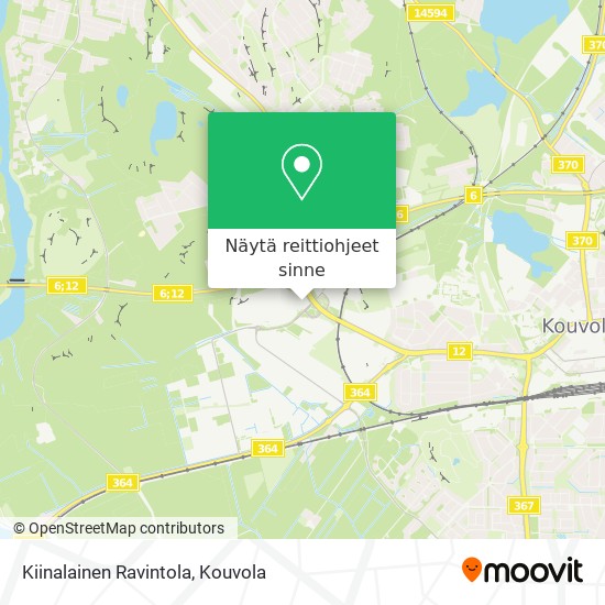 Kiinalainen Ravintola kartta