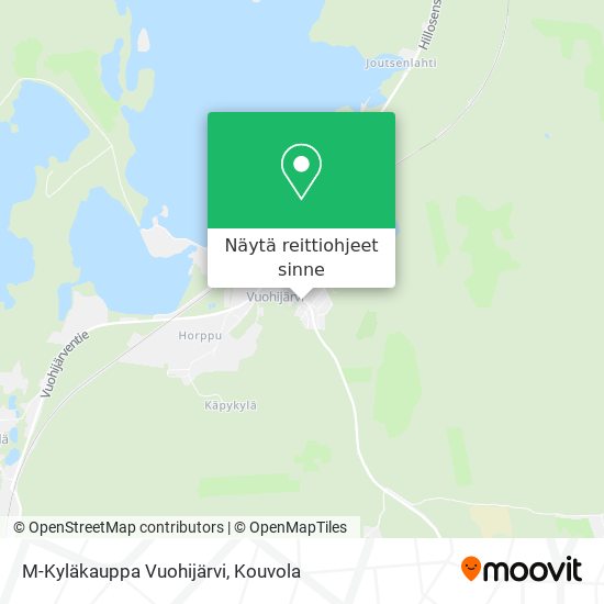 M-Kyläkauppa Vuohijärvi kartta