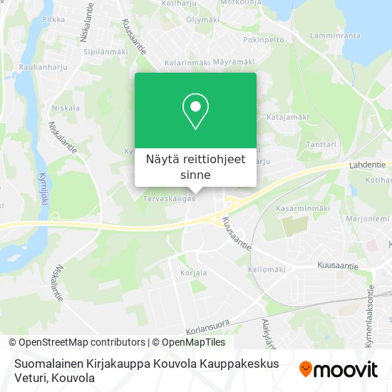 Suomalainen Kirjakauppa Kouvola Kauppakeskus Veturi kartta