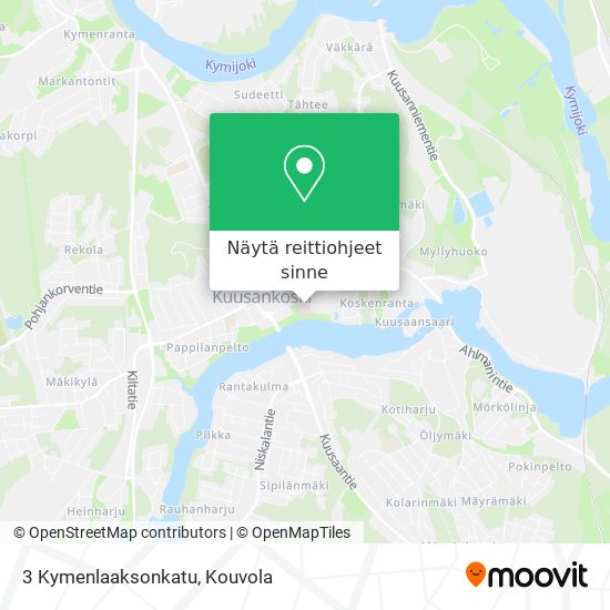 3 Kymenlaaksonkatu kartta