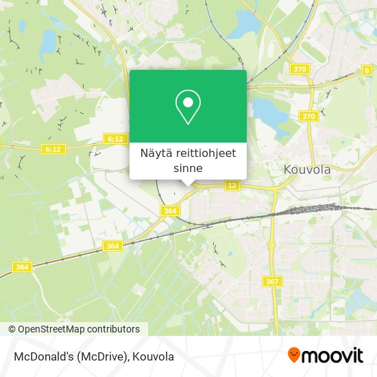 McDonald's (McDrive) kartta