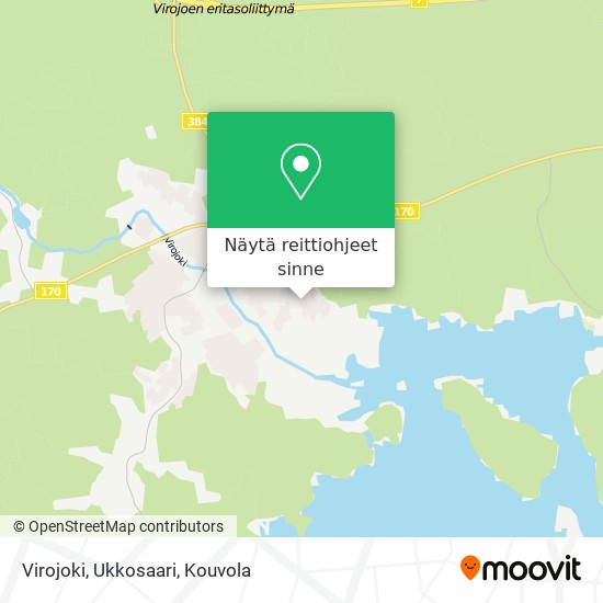 Virojoki, Ukkosaari kartta