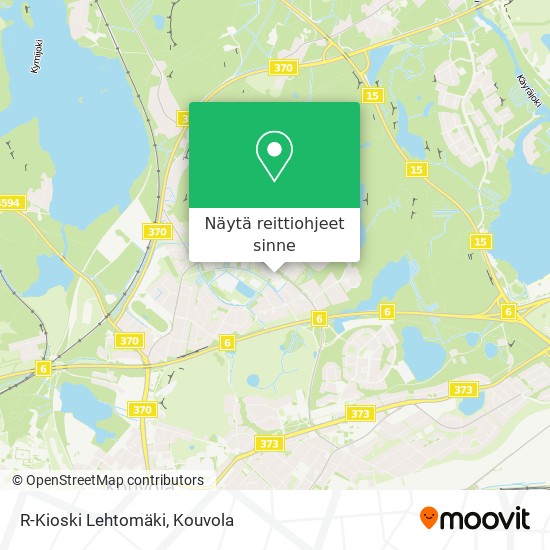 R-Kioski Lehtomäki kartta