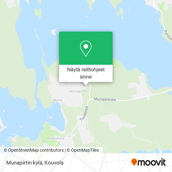 Munapirtin kylä kartta