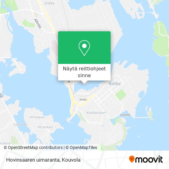 Hovinsaaren uimaranta kartta