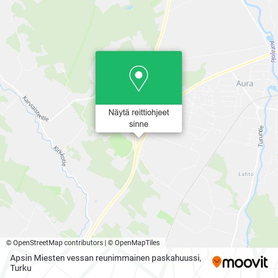 Apsin Miesten vessan reunimmainen paskahuussi kartta