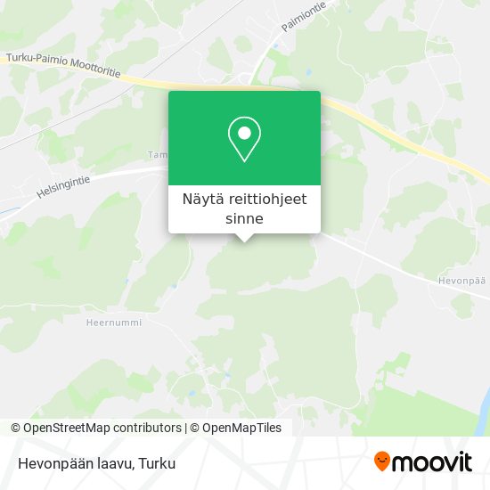 Hevonpään laavu kartta