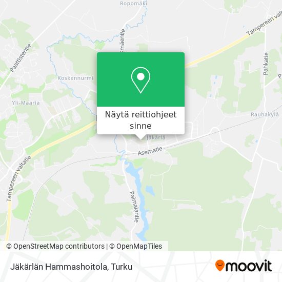 Jäkärlän Hammashoitola kartta