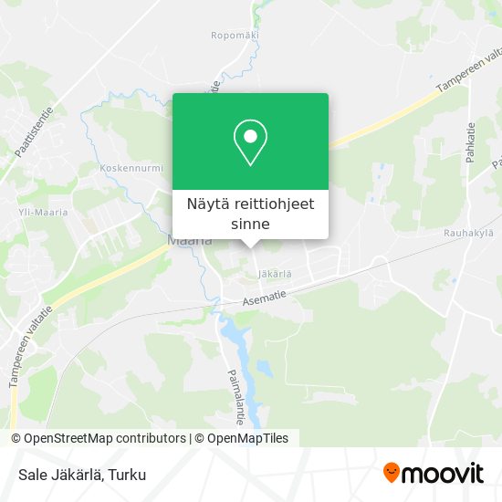 Sale Jäkärlä kartta