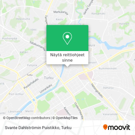 Svante Dahlströmin Puistikko kartta