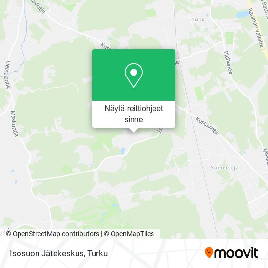 Isosuon Jätekeskus kartta