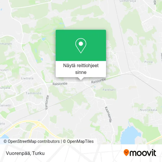 Vuorenpää kartta