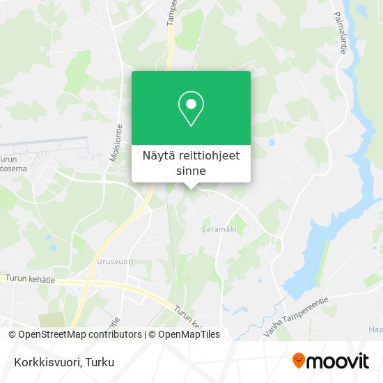 Korkkisvuori kartta