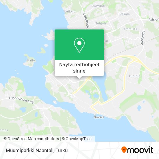 Muumiparkki Naantali kartta