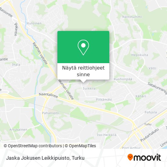 Jaska Jokusen Leikkipuisto kartta