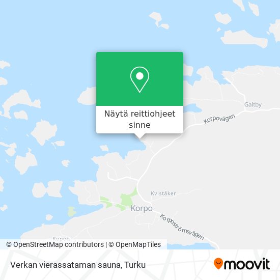 Kuinka päästä kohteeseen Verkan vierassataman sauna paikassa Korppoo  kulkuvälineellä Bussi?