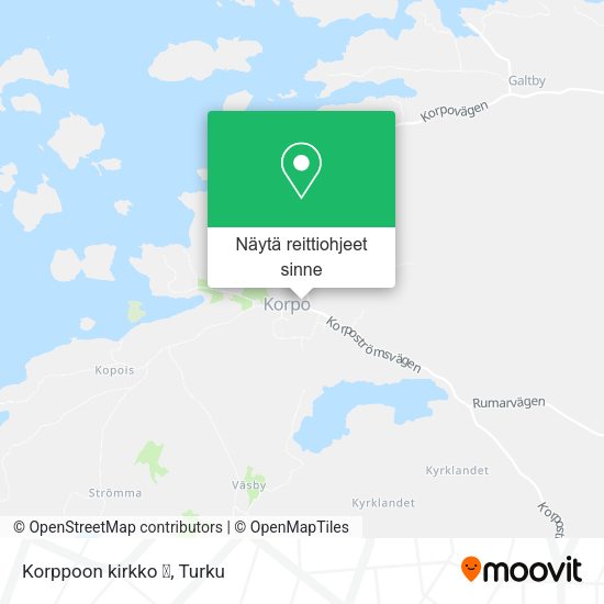 Korppoon kirkko ⛪️ kartta