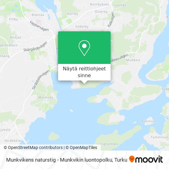 Munkvikens naturstig - Munkvikin luontopolku kartta