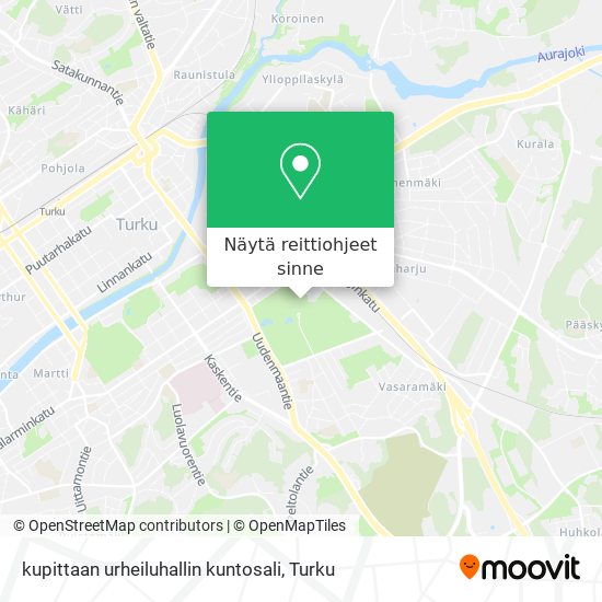 kupittaan urheiluhallin kuntosali kartta