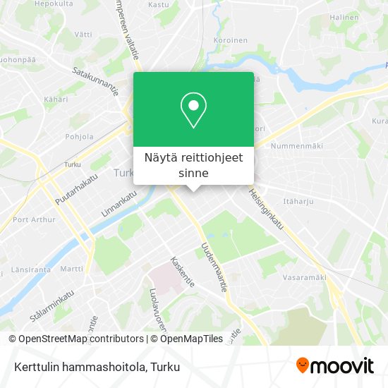 Kerttulin hammashoitola kartta