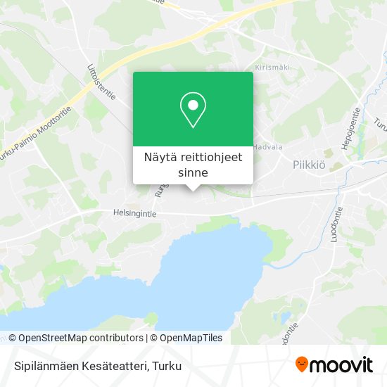 Sipilänmäen Kesäteatteri kartta