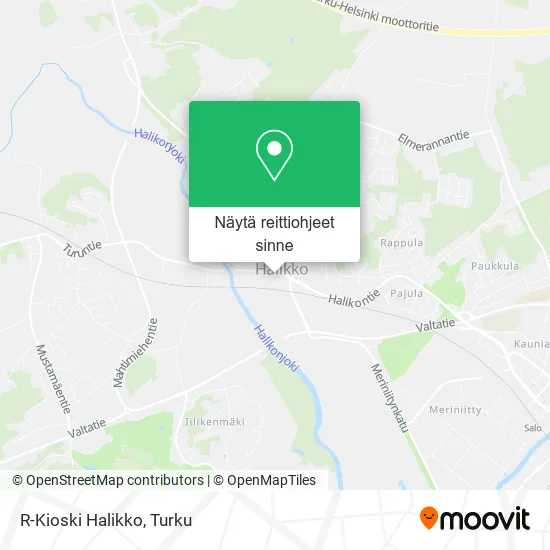 R-Kioski Halikko kartta