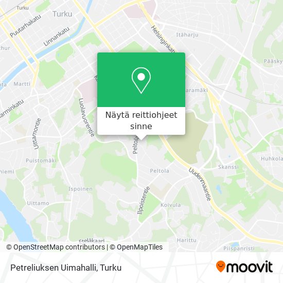 Petreliuksen Uimahalli kartta