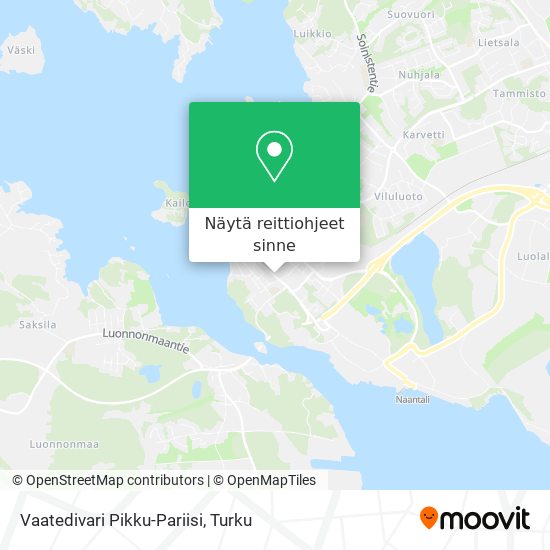 Vaatedivari Pikku-Pariisi kartta