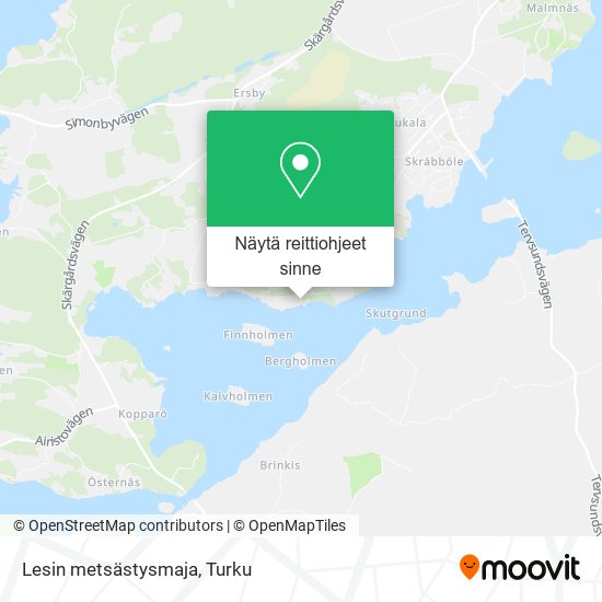 Lesin metsästysmaja kartta