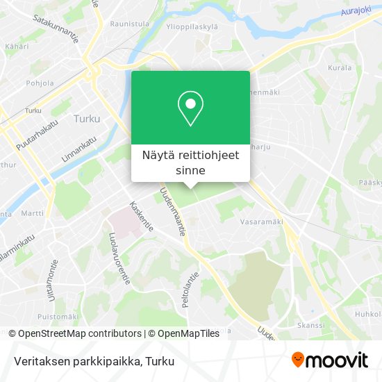 Veritaksen parkkipaikka kartta