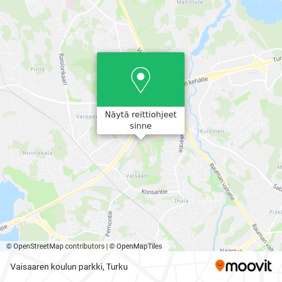 Vaisaaren koulun parkki kartta