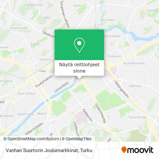 Vanhan Suurtorin Joulumarkkinat kartta