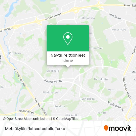 Metsäkylän Ratsastustalli kartta