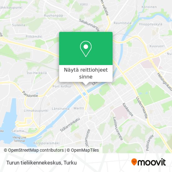 Turun tieliikennekeskus kartta