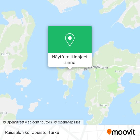 Ruissalon koirapuisto kartta