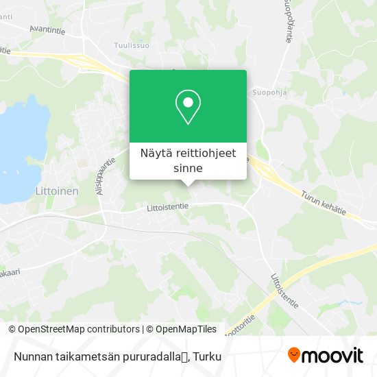 Nunnan taikametsän pururadalla🍃 kartta