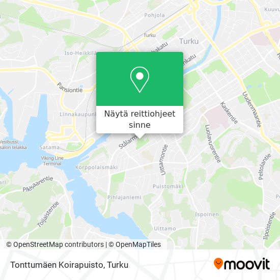 Tonttumäen Koirapuisto kartta