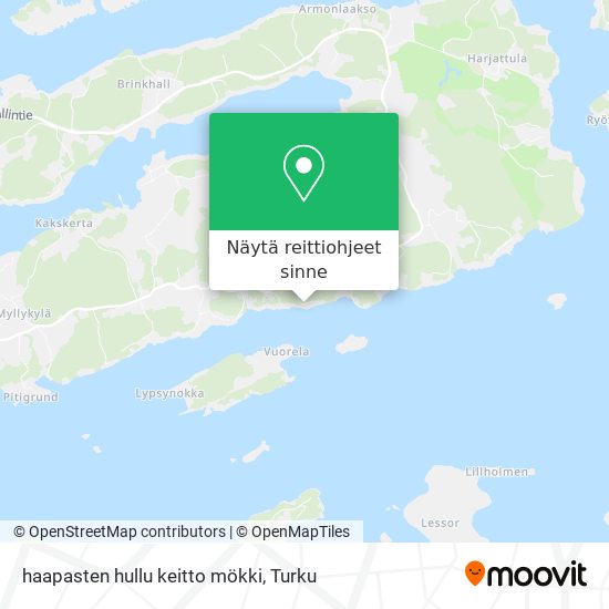 haapasten hullu keitto mökki kartta